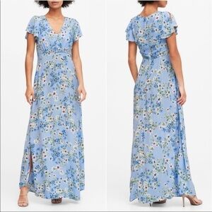 Banana Republic Size 8 Floral Maxi Dress